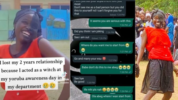 Man Dumps His Girlfriend For Acting As A Witch In A Drama In School (Photos) 1 man dumps girlfriend for acting like a witch during drama in school 1068x534 1