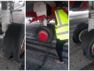 Max Air Plane Tyres Burst While Attempting To Take Off In Adamawa Airport 5 Max Air Plane Tyres Burst While Attempting To Take Off In Adamawa Airport