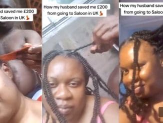 UK-Based Nigerian Man Plaits Wife's Hair To Save £200 Cost (Photos, Video) 102 Hair