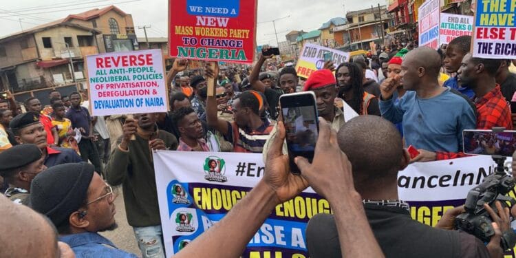Atiku Abubakar's Son Spotted During Protest In Lagos