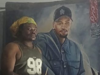 Rasta Displays His Painting of Chris Brown (Photos) 27 "Rasta Displays His Painting of Chris Brown (Photos)"