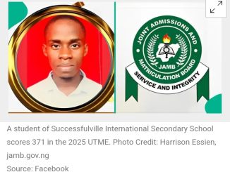 Abasiakama Inyeneobong John Scores 98 In 3 JAMB Subjects (Photo) 91 19328028 screenshot20250604200136 jpega751ae1806cbdc1c7b9e50c97ecc371f