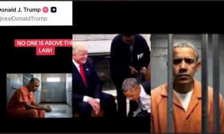 Trump Posts AI Video Of Obama Being Arrested After Explosive Coup Allegation, Calls For Ex-President’s Arrest 6 Trump Posts AI Video Of Obama Being Arrested After Explosive Coup Allegation, Calls For Ex-President’s Arrest